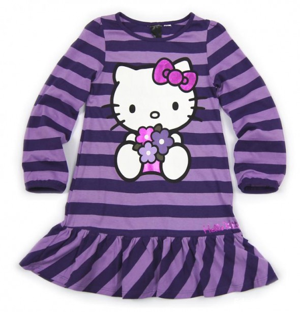 NOWA FIOLETOWA TUNIKA Z HELLO KITTY