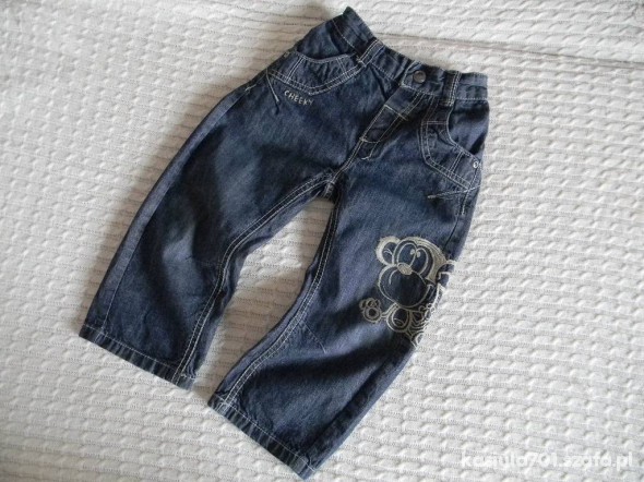 NEXT cudne jeans z małpką 98 rozm