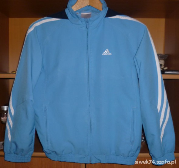 ORYGINALNA BŁĘKITNA BLUZA ADIDAS