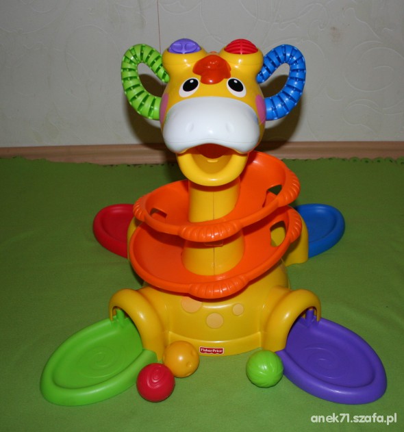 żyrafa piłeczkowa fisher price