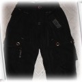 Czarne ocieplane spodnie 92