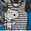 H&M 86 92 Świetne pasiaste body SNOOPY