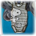 H&M 86 92 Świetne pasiaste body SNOOPY