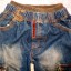 spodnie pumpki bojówki z naszywkami jeansy 110
