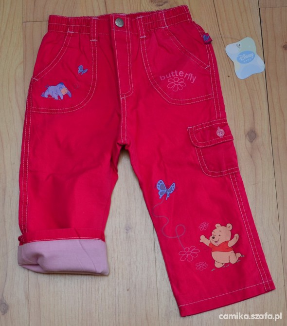 NOWE wiosenne spodnie Disney 86 92