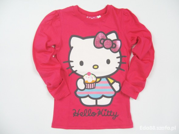 NOWA CIEMNO RÓŻOWA BLUZECZKA HELLO KITTY