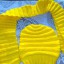 KOMPLET Czapka KRASNAL i szalik w kolorze żółtym