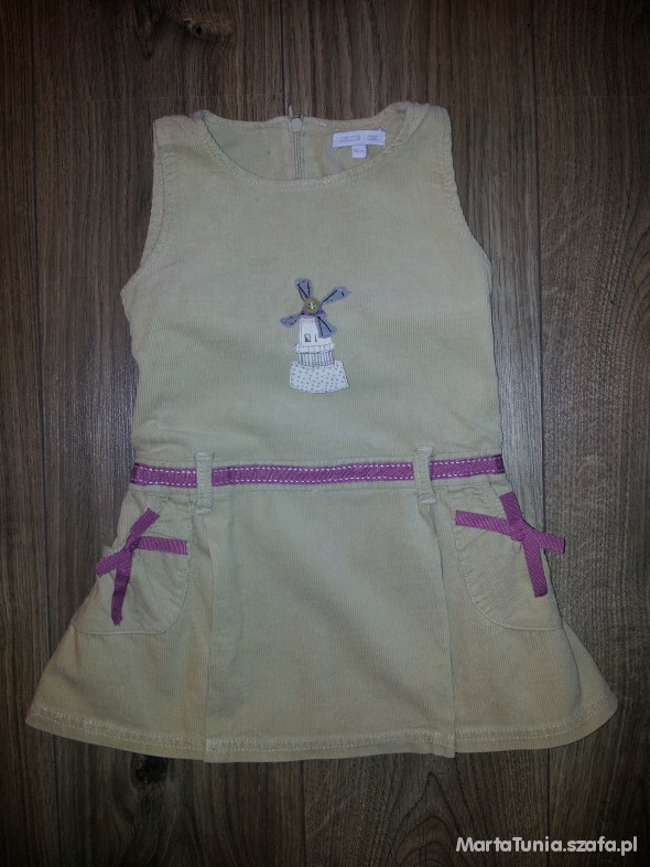 sztruksowa sukienka CollClub Smyk r98