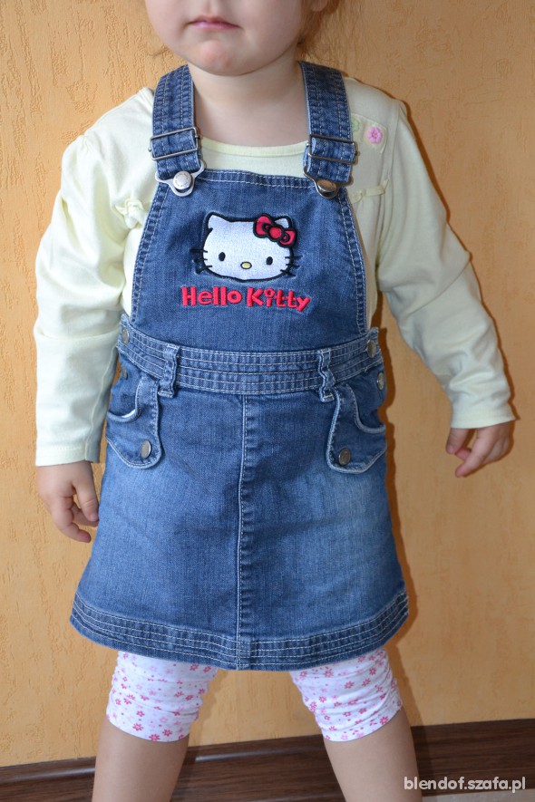 H&M sukienka jeansowa Hello Kitty 86