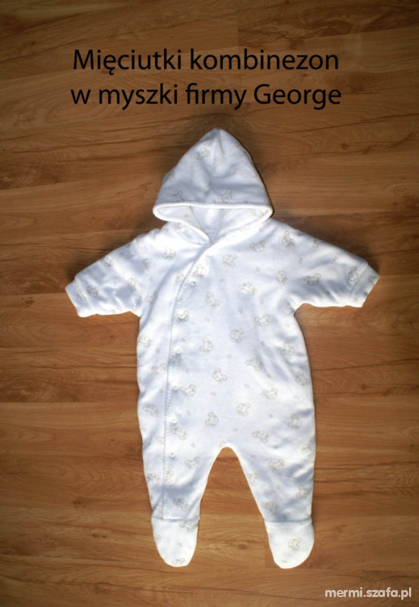 SUPER KOMBINEZON CIEPŁY GEORGE UNISEX od 0 do 3 m