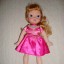 Lalka w różowej sukience 33 cm
