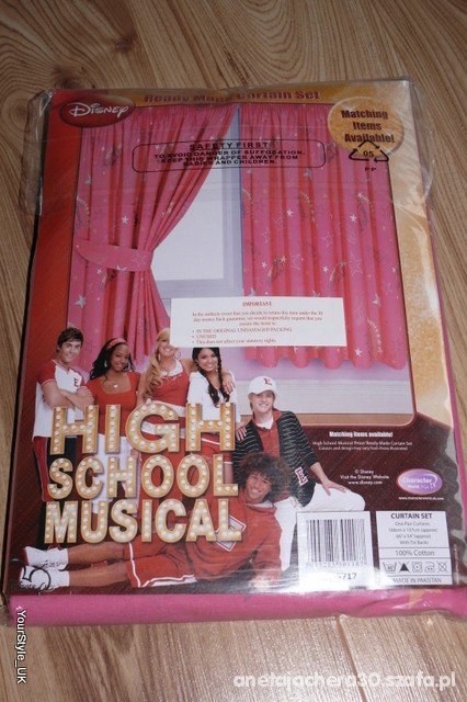 NOWE zasłony High School Musical