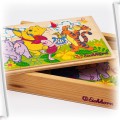 Drewniane Puzzle Eichhorn BOX 4 plansze