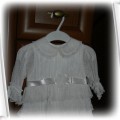 biała suknia na chrzest 62 68