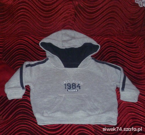 firmowa bluza szara z kapturem