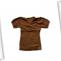 Bluzka brązowa elastyczna 134