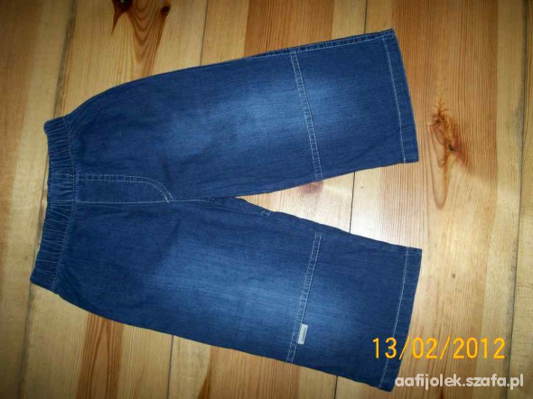 Spodnie miękki jeans rozm 92