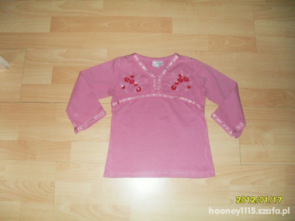 Różowa bluzeczka 116cm 122cm