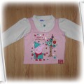 104 110 cm GEORGE peppa pig podwójna bluzeczka