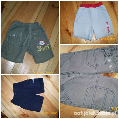 Cztery pary spodenek na lato i bluzeczka