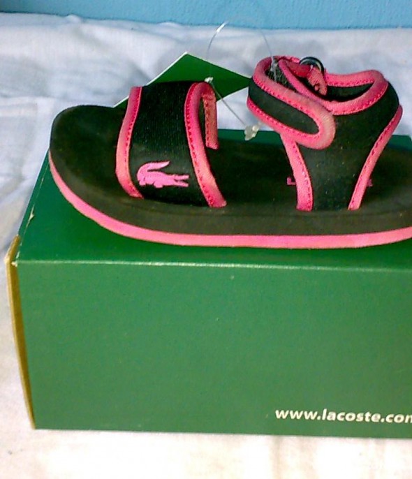 Lacoste zante spi black pink sandałki