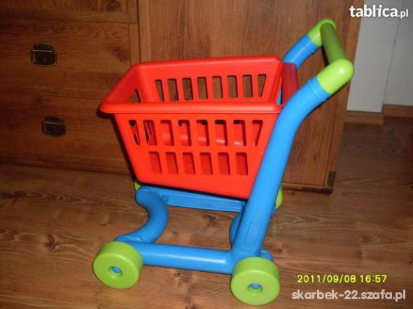 Wózek sklepowy na zakupy dla dzieci
