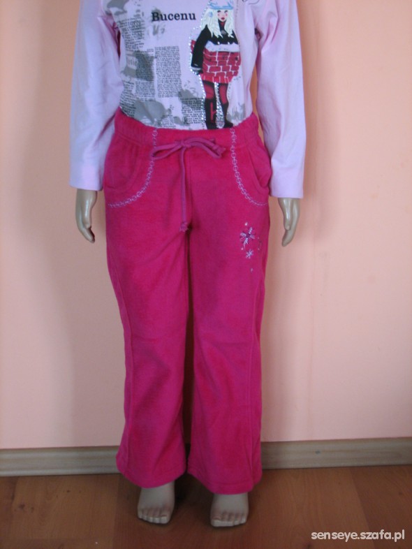 spodnie dresowe polarowe scr104