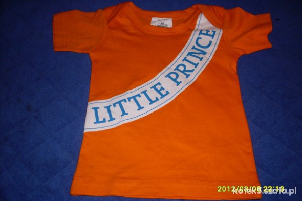 Bluzki t shirt pomarańcza dla syna r74 80