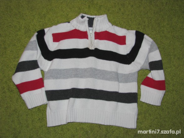 sweter paski 80 86cm