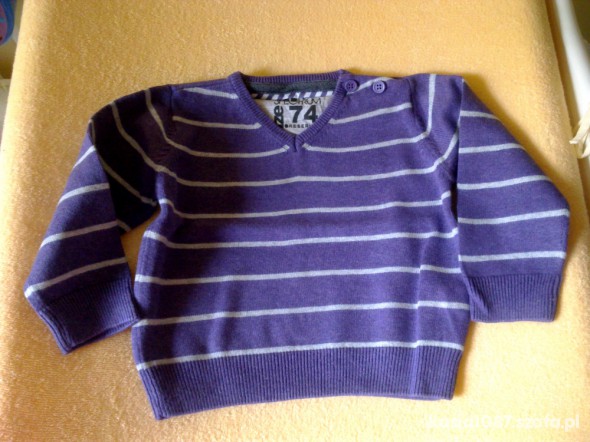 Śliczny sweterek cienki dla chłopca RESERVED