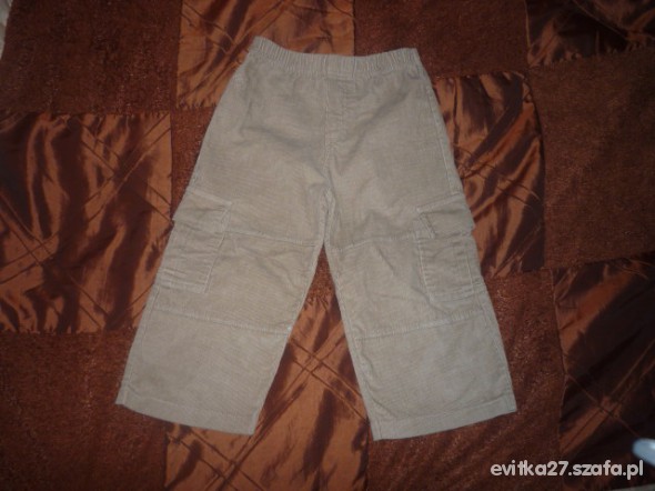 spodnie sztruksowe 98