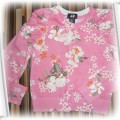różowy sweterek w kwiatki HM 98 104
