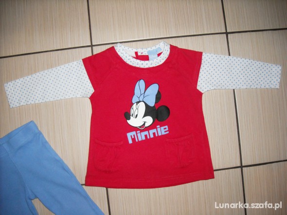 Kappahl Disney Tunika i leginsy z Minnie 80 cm