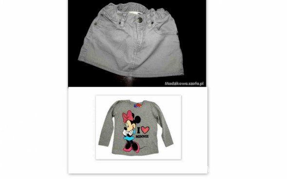 na SZARO mini HM i minnie DISNEY 98