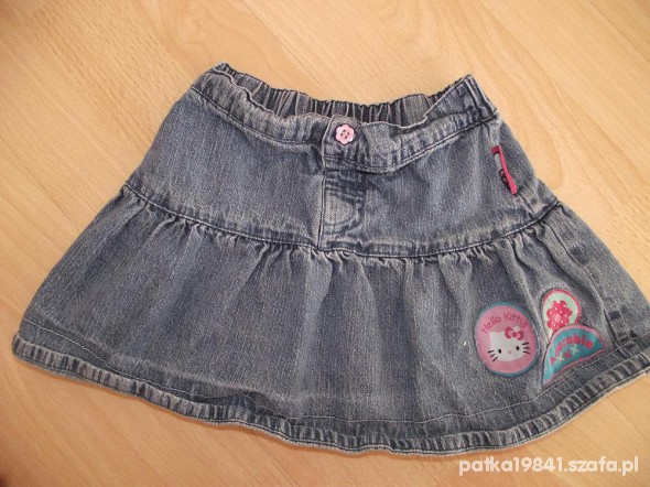 r 92 HELLO KITTY Jeansowa spódniczka