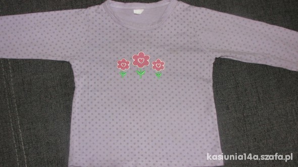 Bawełniana bluzeczka z kwiatuszkami