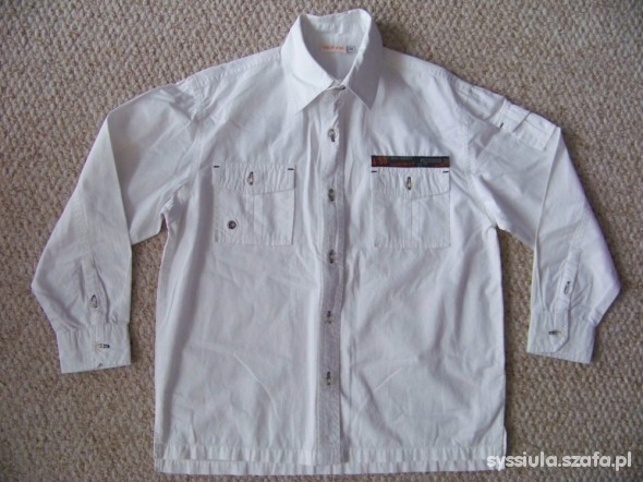 Biała koszula Hot Oil 128cm