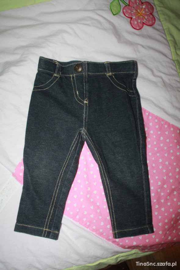 Legginsy geterki NEXT ala jeans rozm 9 12