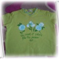 zielona bluzeczka z kwiatuszkami