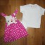 Komplet Hello Kitty sukienka bombka i t shirt 86cm