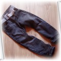 H&M spodnie jeansowe RURKI paseczek 122 cm