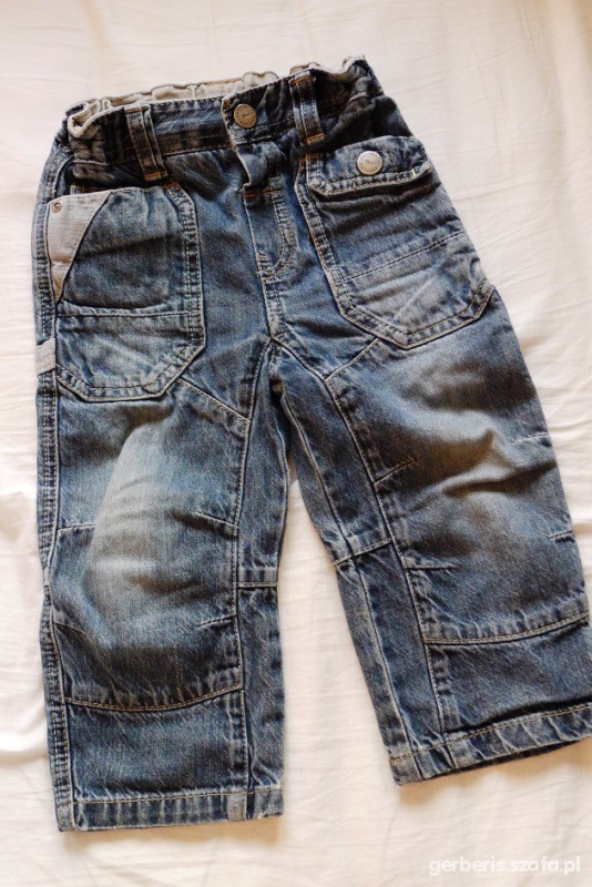 NEXT spodnie jeansy 92 genialne
