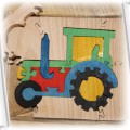 Puzzle drewniane Traktor