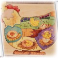 Puzzle drewniane kura