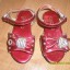Czerwone sandałki lakierkowe 20 13 cm