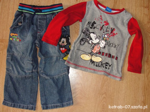 KOMPLET MICKEY DŻINSY I BLUZA