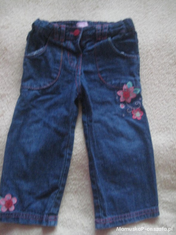 jeans spodnie 18 24 mca śliczne