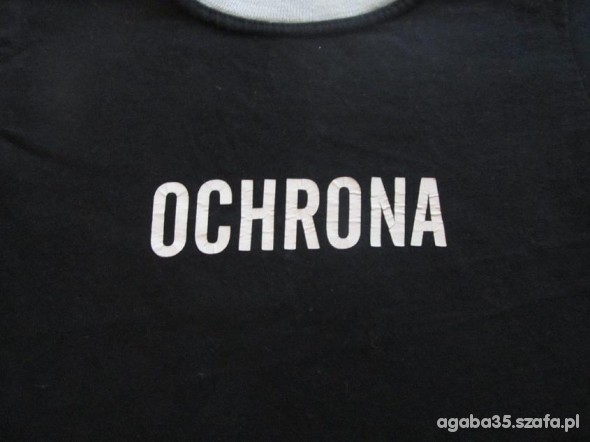 t shirt z napisem ochrona