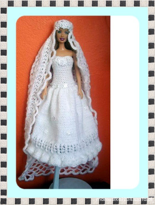 szydełkowa suknia ślubna