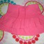 Śliczna różowa spódniczka falbanki